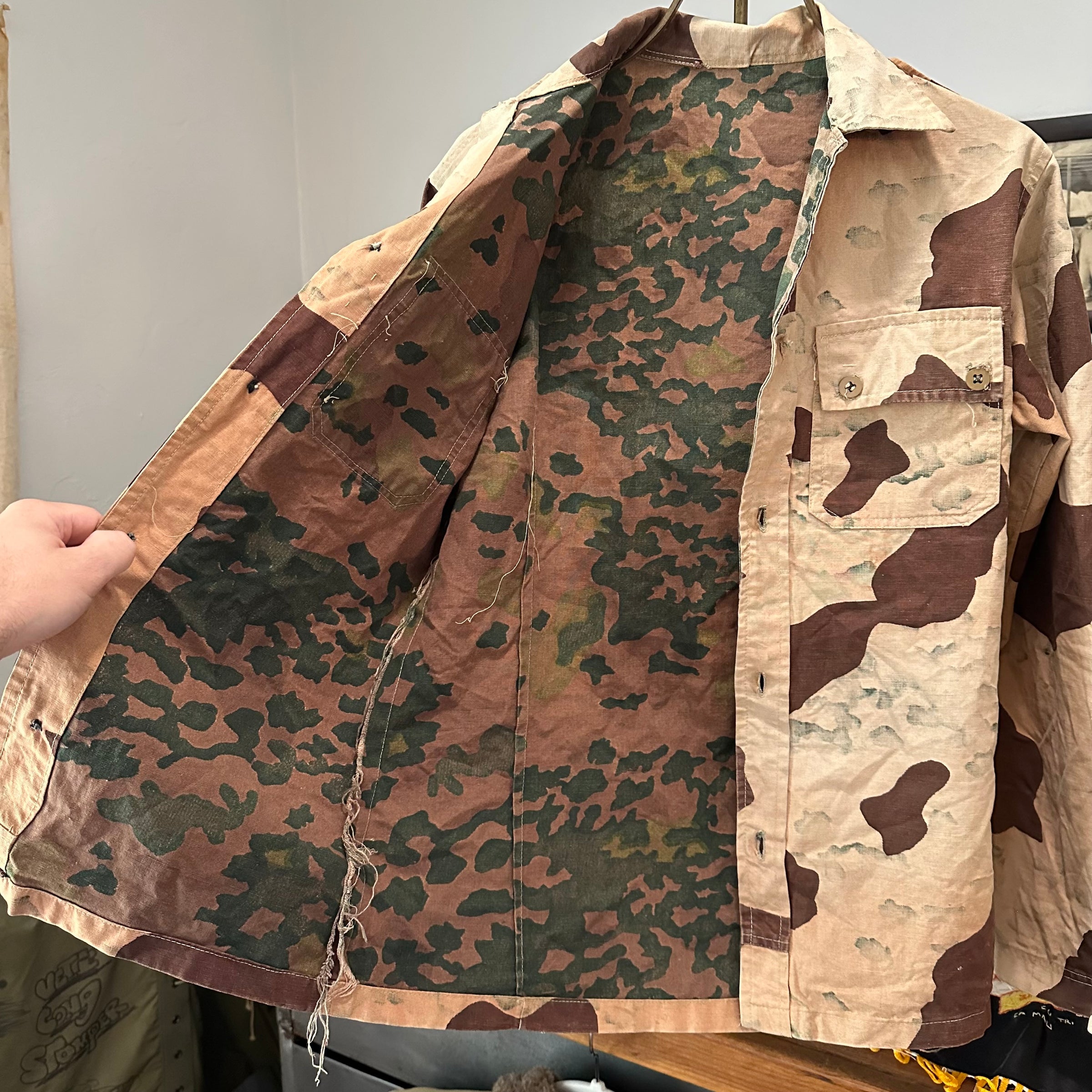 1960’s/70’s Egyptian Military Rocks/Sand Camo Shirt