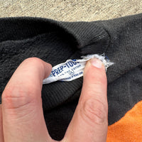 1960’s Orange/Black Kids Prep-Togs Water Print Sweatshirt Size 12