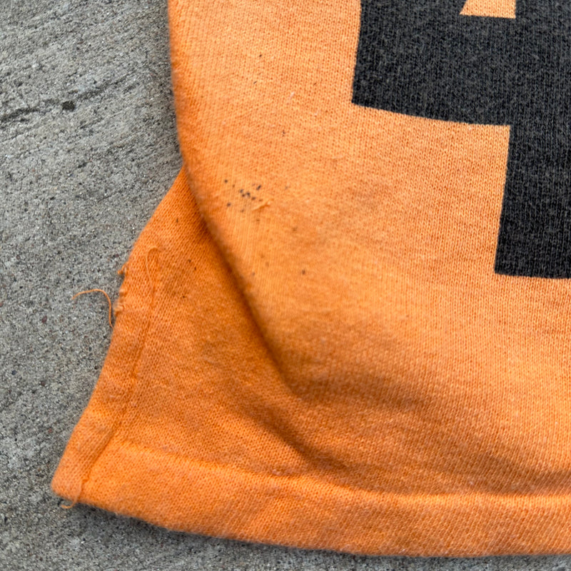1960’s Orange/Black Kids Prep-Togs Water Print Sweatshirt Size 12
