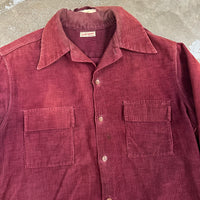 1940’s/50’s Spiegel Sun Faded Burgundy Corduroy Shirt Medium