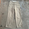 1950’s Reeves Army Twill Cotton Khaki Work Pants 29” Waist