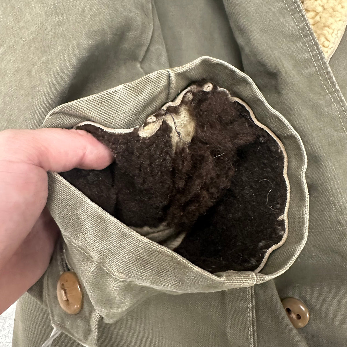 1940’s m/1944 livpäls Swedish Army Military Jacket 25.5” Chest