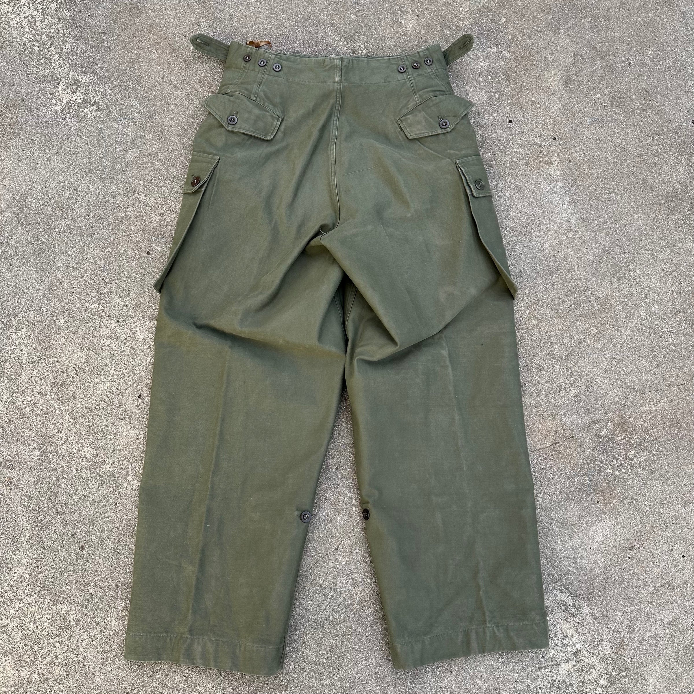 1960’s Dutch Military Fatigue Pants 31” Waist