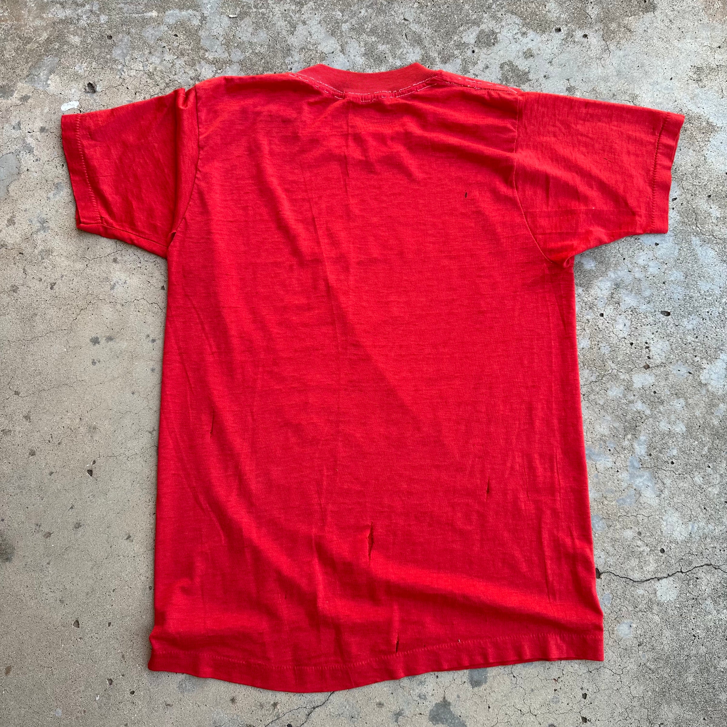 1980’s Paper Thin US Marines Mess with the Best Skull T-Shirt Small