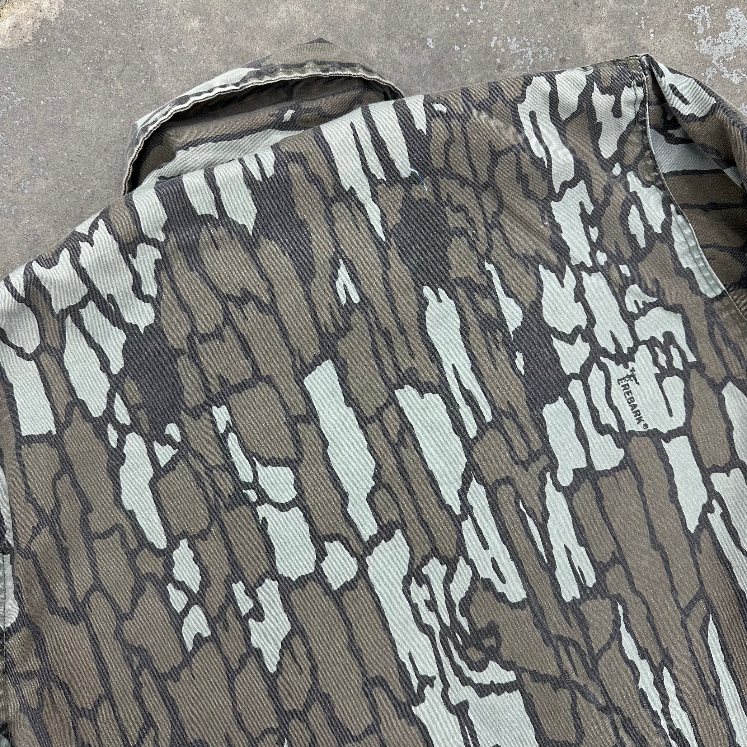 1980’s Trebark Camo A-2 Deck Jacket Large