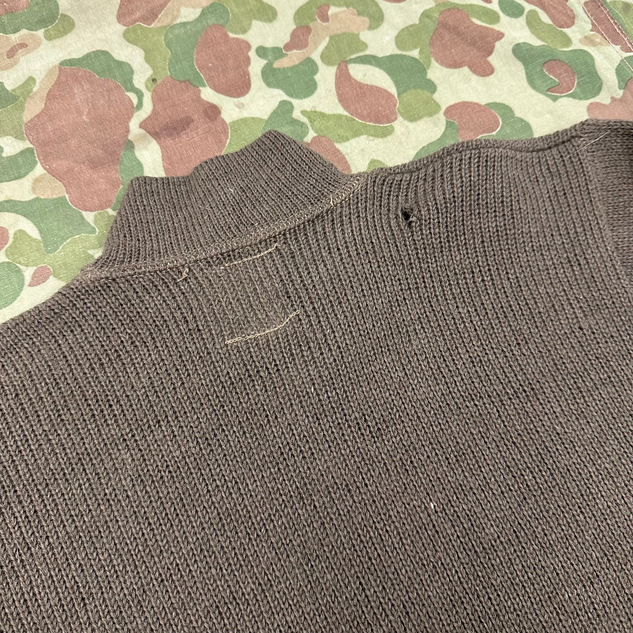 1940’s Mint WWII US Army 5 Button Wool Sweater