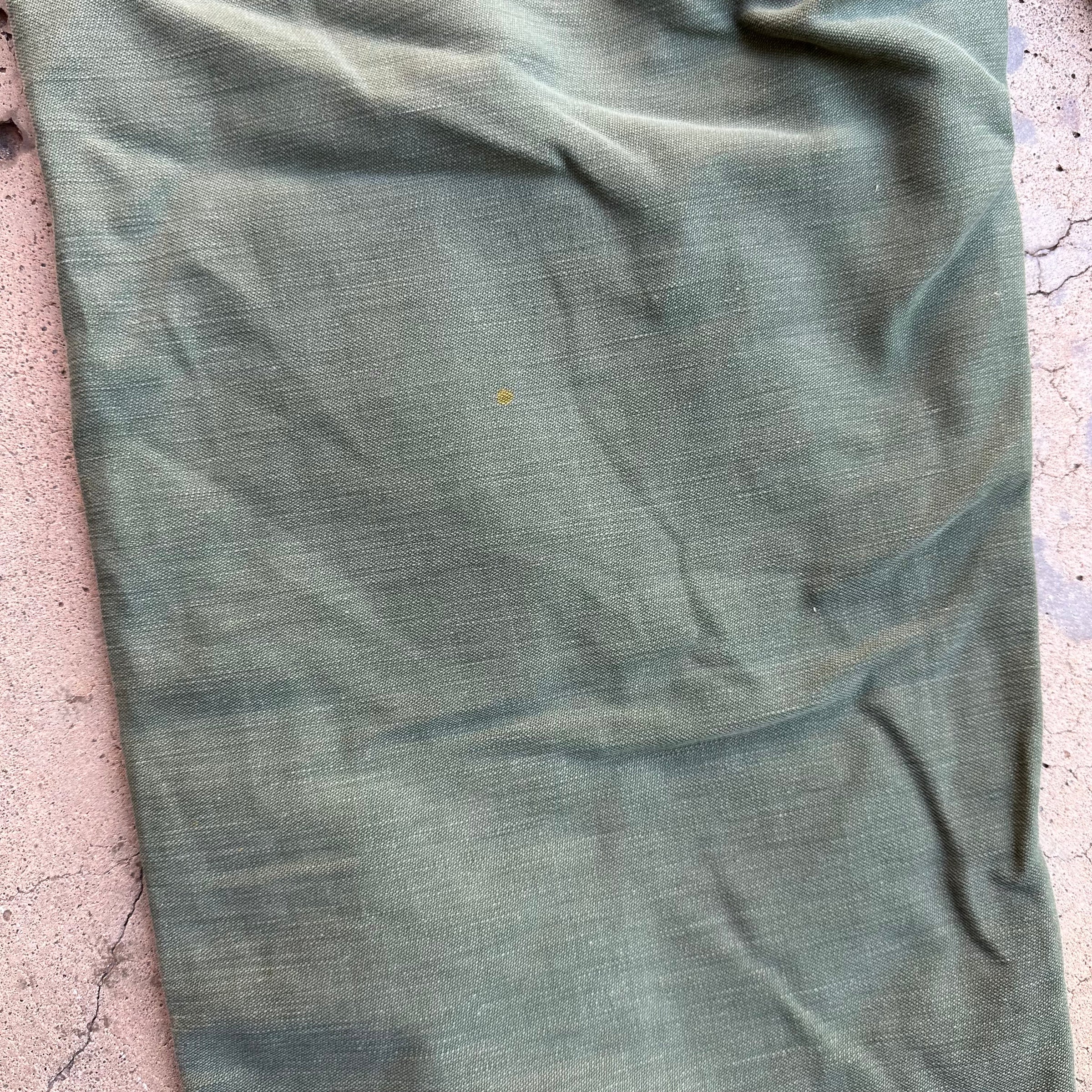 1960’s Vietnam War Repaired OG-107 Fatigue Pants Medium