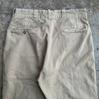 1950’s Reeves Army Twill Cotton Khaki Work Pants 29” Waist