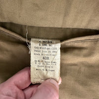 1940’s WWII US Army Sheepskin Lined Parka Type Overcoat Size 40