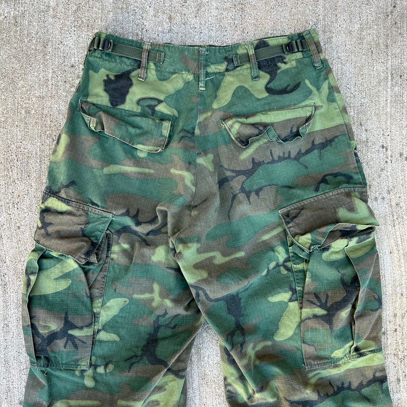 1960’s ERDL Camo Jungle Pants Small Long