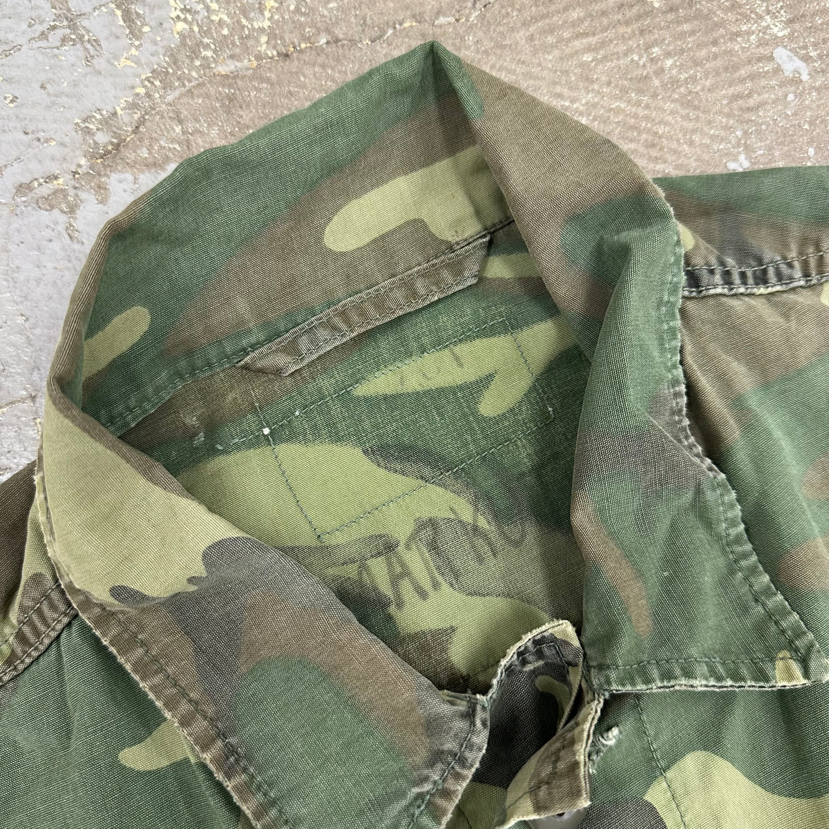 1960’s Vietnam War Poplin ERDL Camo Jungle Jacket Small Regular