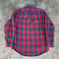 1990’s Eddie Bauer Plaid Cotton Flannel Shirt Large