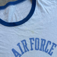1970’s/80’s USAF Water Print Ringer T-Shirt Medium