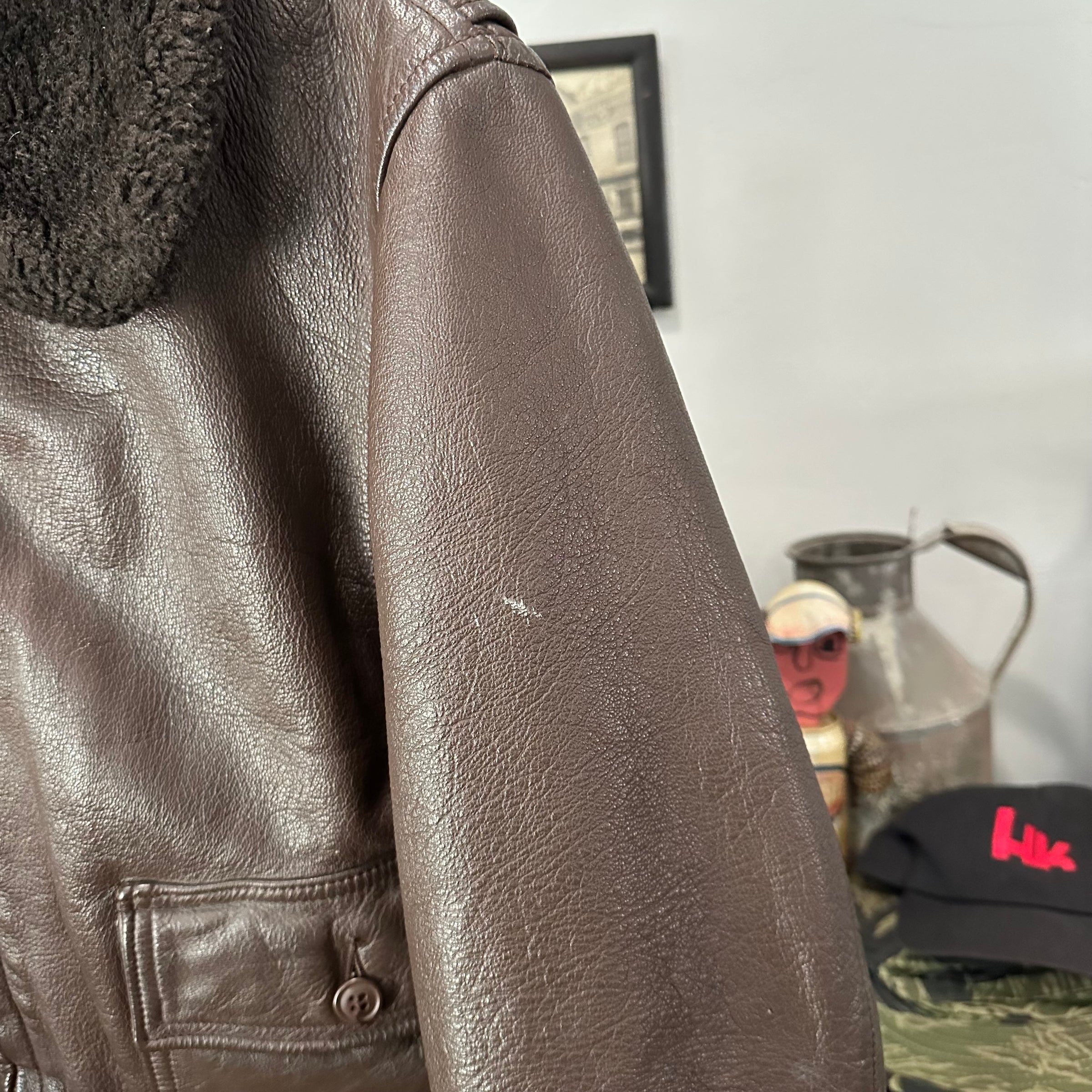 1960’s/70’s USN G-1 Leather Flight Jacket 22” Chest