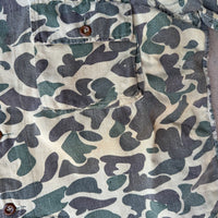 1960’s/70’s Hunting Camo Fatigue Shirt L/XL