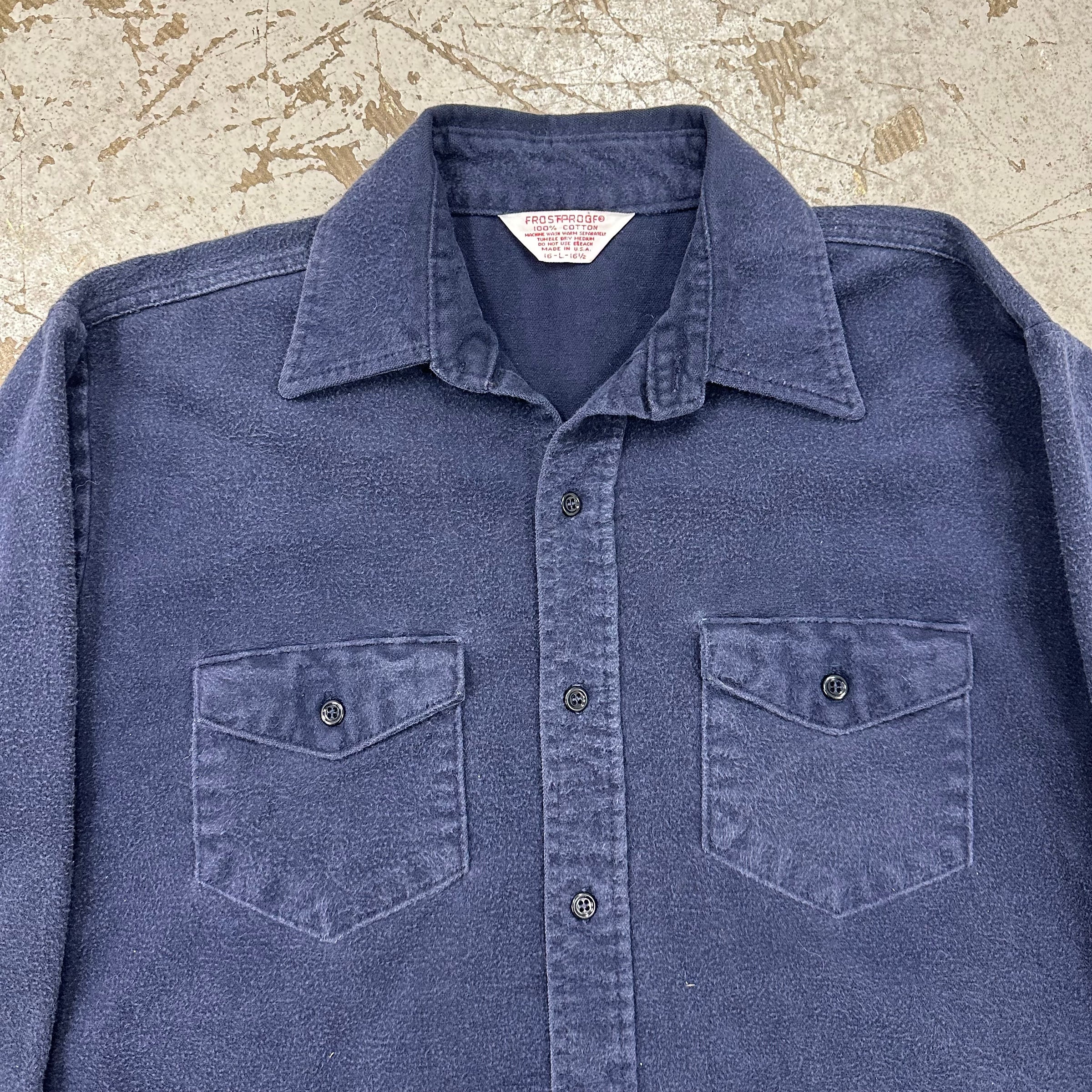1970’s Frostproof Chamois Cotton Flannel Shirt Large