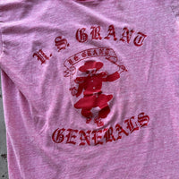 1970’s U.S. Grant Generals Heather Red Ringer T-Shirt Small