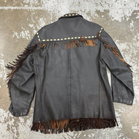 1950’s/60’s Midwestern Sport Togs Contrast Stitch Deerskin Leather Jacket Size 42