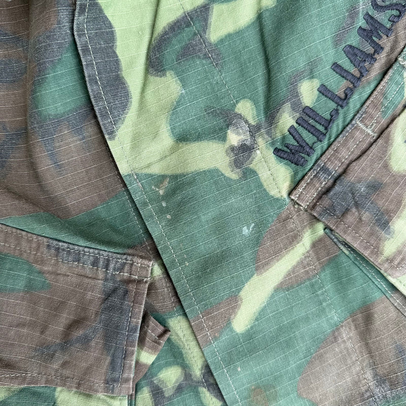 1960’s ERDL Camo Jungle Jacket Named to Marine Colonel Medium Long