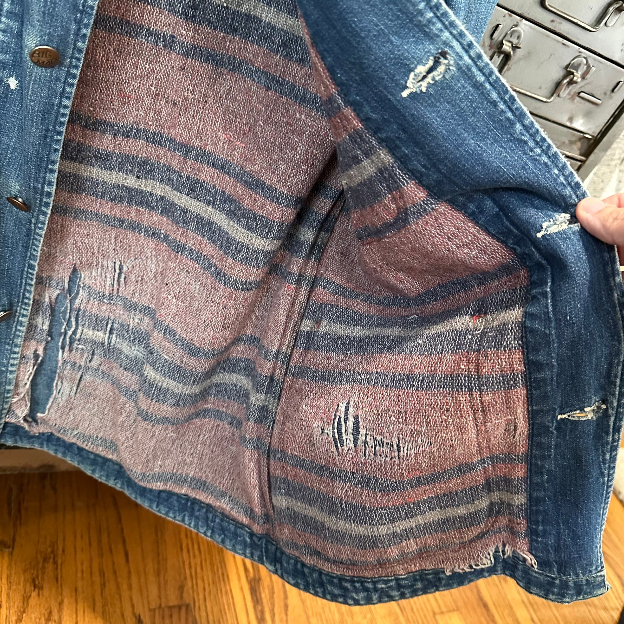 1950’s Penney’s Big Mac Blanket Lined Denim Chore Jacket