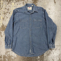 1990’s Levi’s Jeanswear Striped Denim Shirt Medium