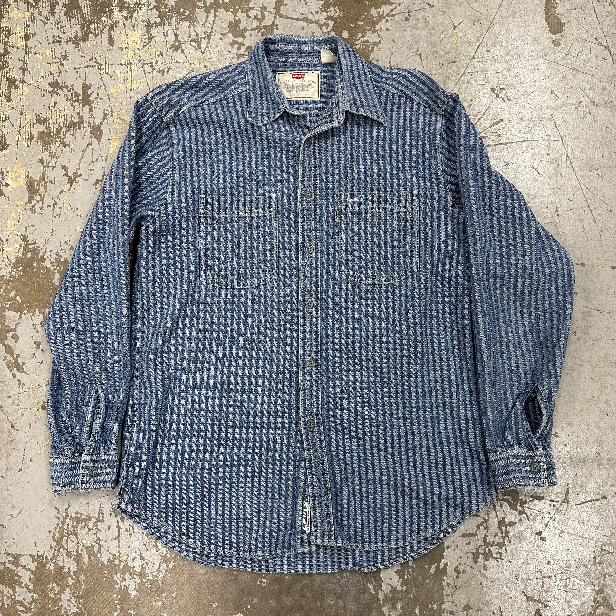 1990’s Levi’s Jeanswear Striped Denim Shirt Medium