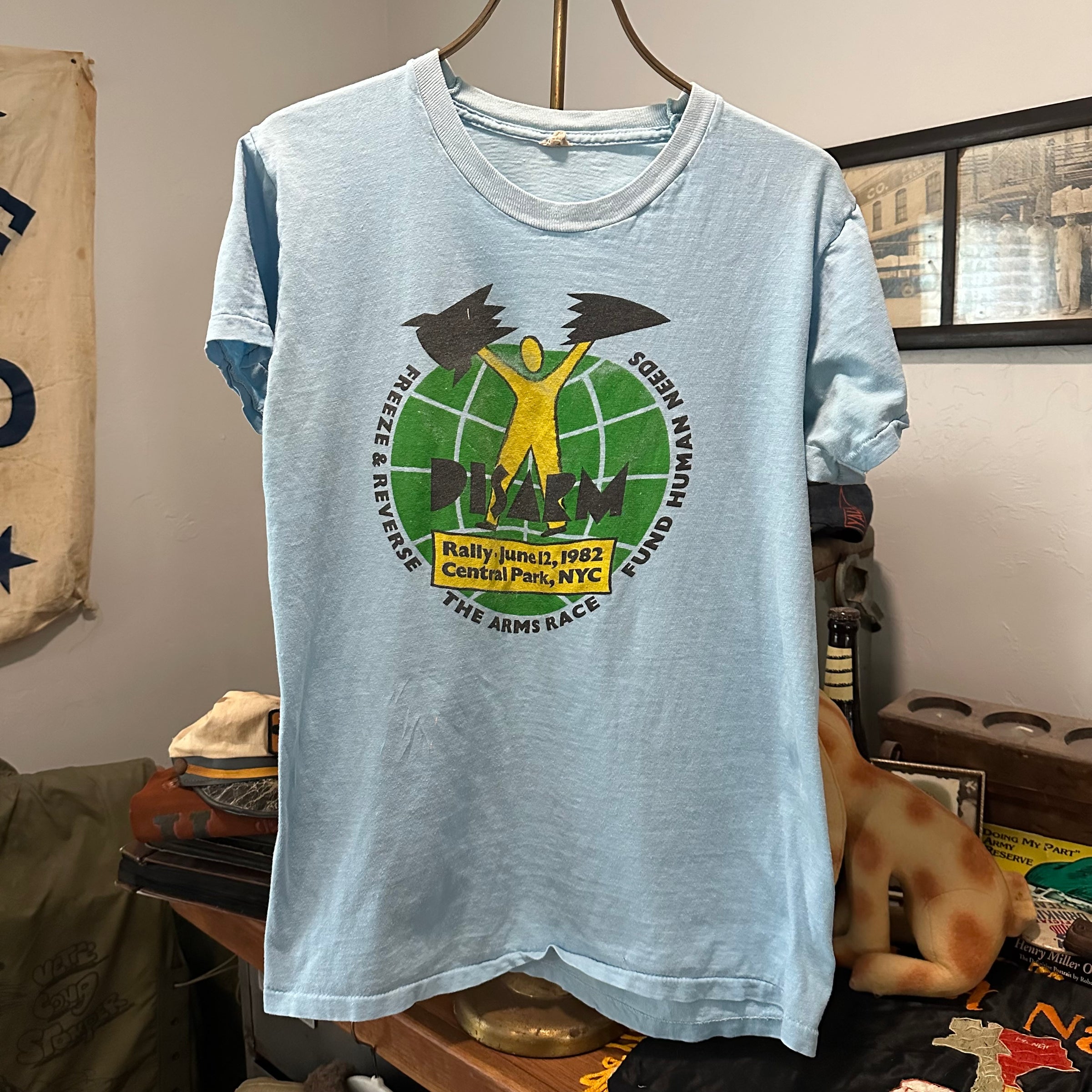 1982 Disarm Rally Nuclear Protest T-Shirt Medium