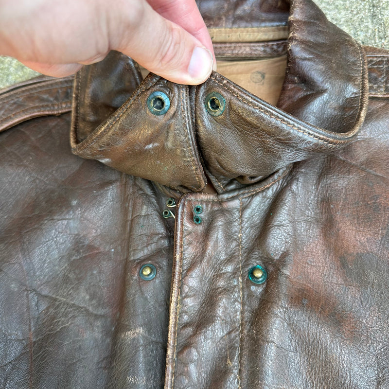 1940’s WWII Named A-2 Leather Flight Jacket