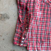 1950’s Thrashed Blue Bell Wrangler Cotton Flannel Shirt Large