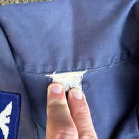 1970’s USAF Blue Missile Crewman Fatigue Shirt Large