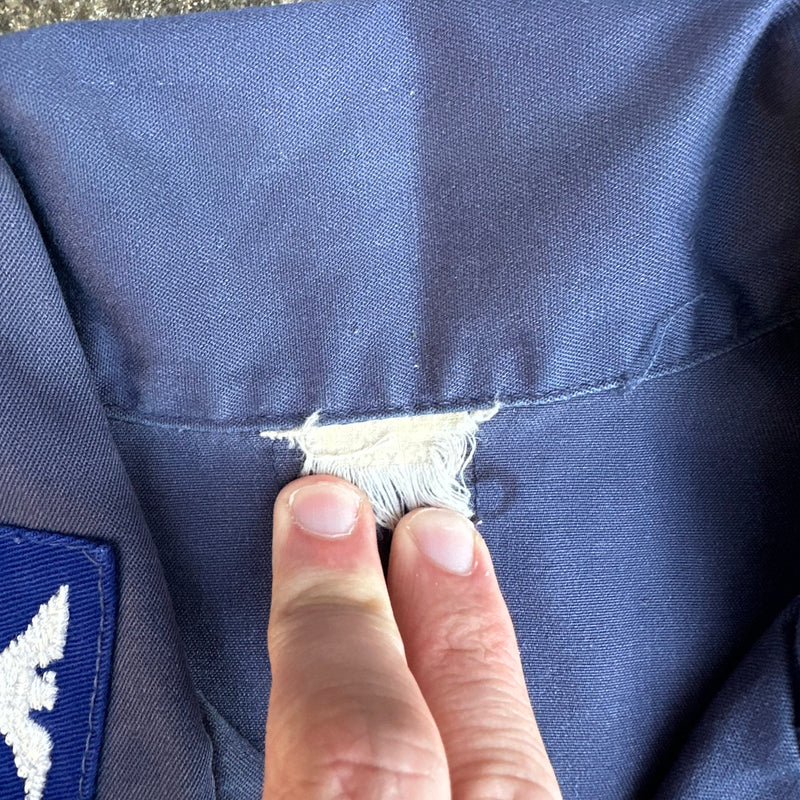 1970’s USAF Blue Missile Crewman Fatigue Shirt Large