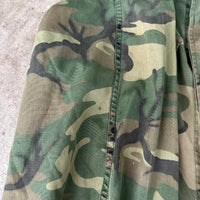1960’s Vietnam War Poplin ERDL Camo Jungle Jacket Medium Regular