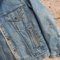 1980’s Levi’s Sherpa Lined Denim Trucker Jacket Size 42