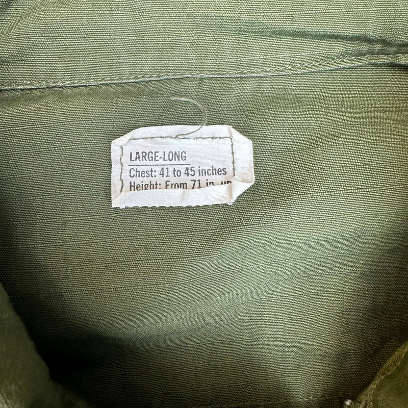 1960’s Deadstock/Mint Vietnam War Ripstop Jungle Jacket Large Long