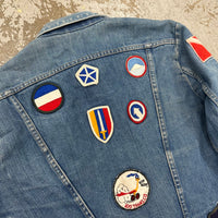 1970’s Patched Wrangler 124MJ Denim Jacket 22” Chest