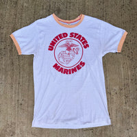 1970’s Velva Sheen US Marines Ringer T-Shirt Medium