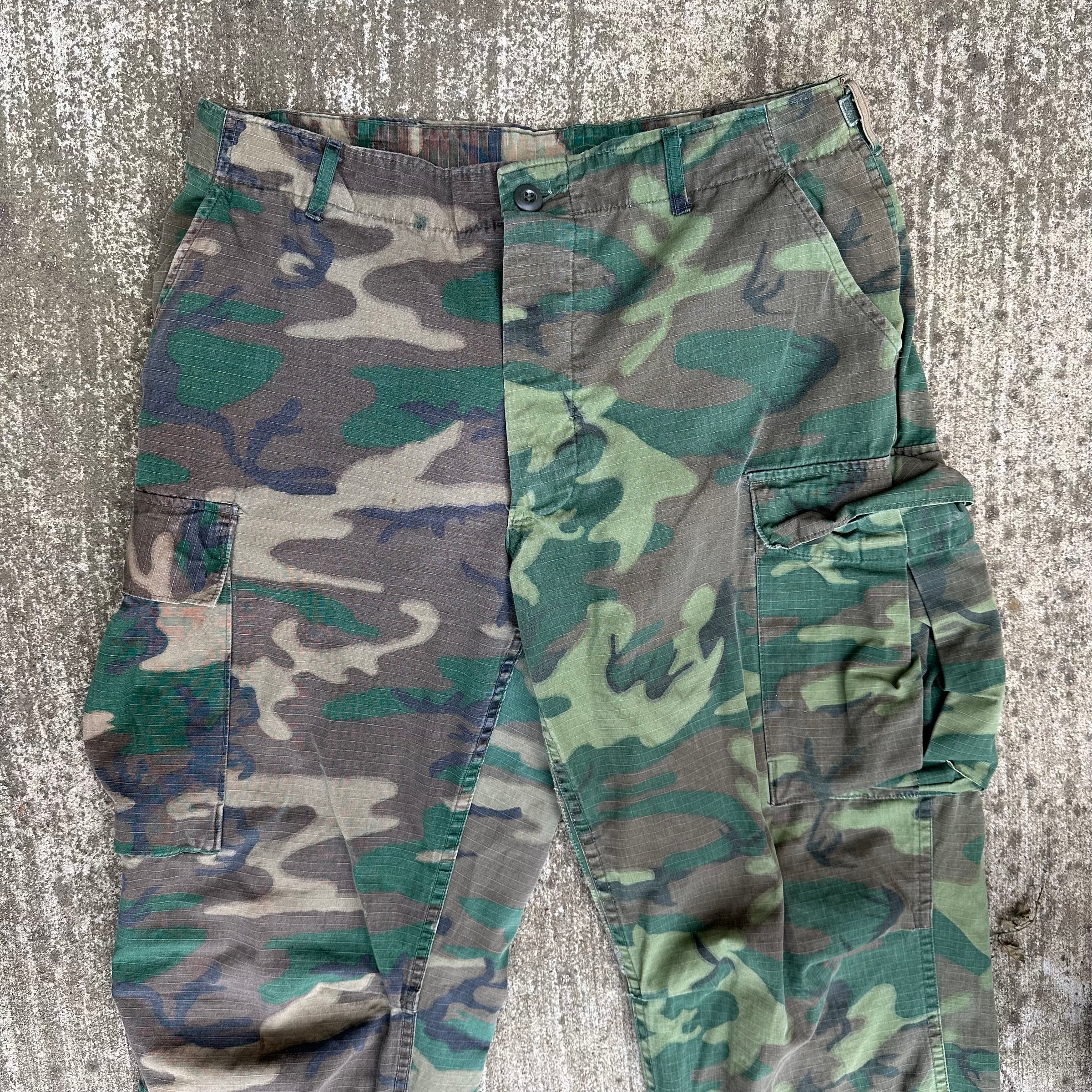 1970’s ERDL/Woodland Clown Camo RDF Jungle Pants Medium Long