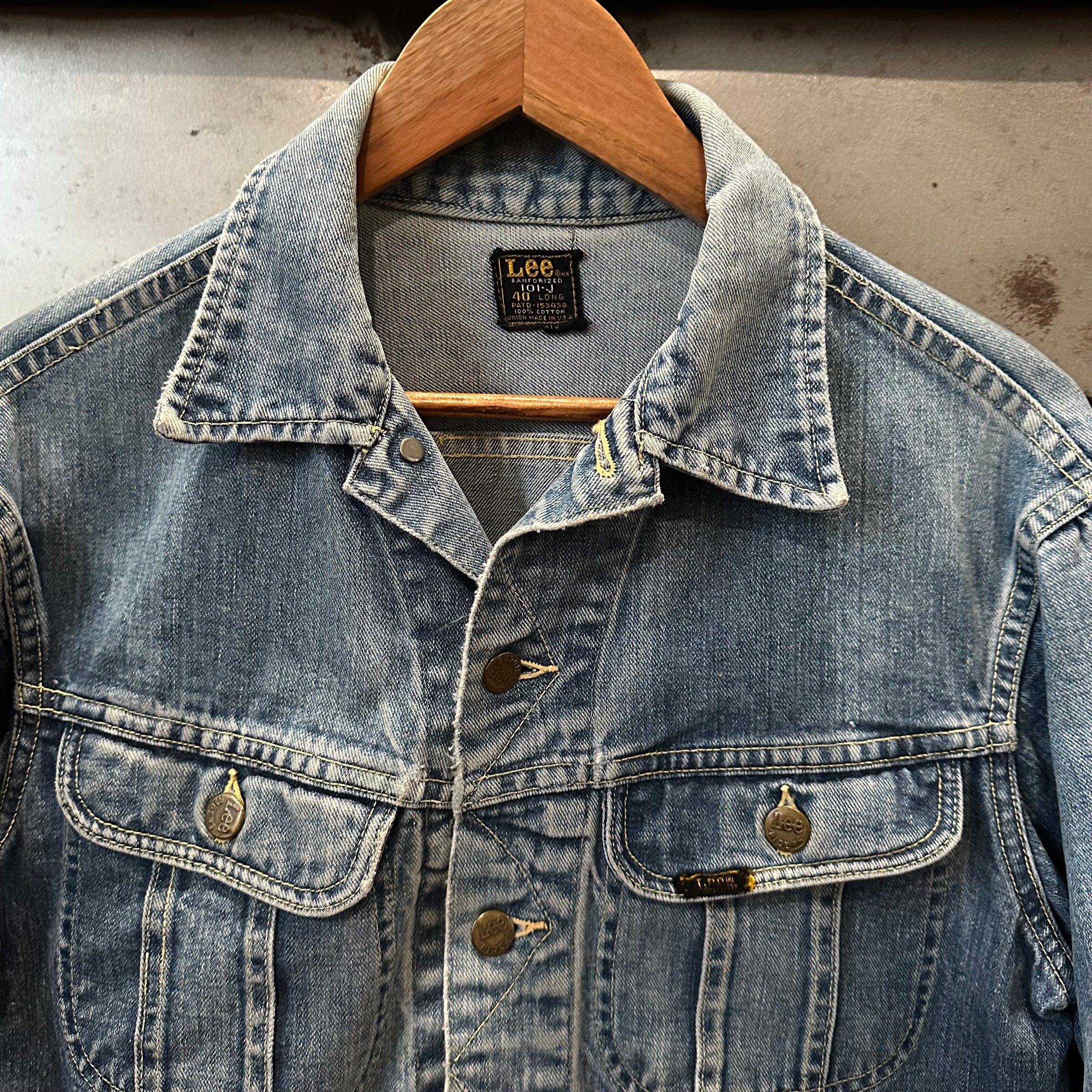 1960’s/70’s Lee 101J Denim Jacket Size 40 Long