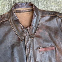 1940’s WWII Named A-2 Leather Flight Jacket