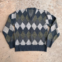 1960’s Diamond Pattern Mohair Sweater Small