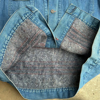 1970’s Blue Bell Blanket Lined Denim Chore Coat Large