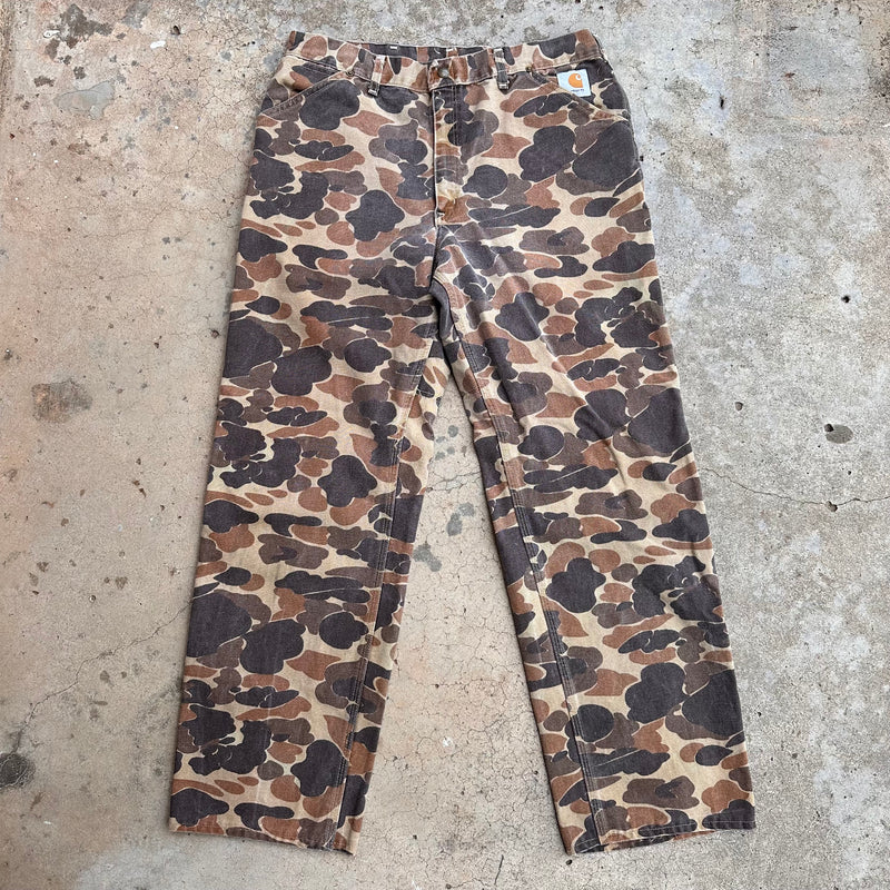 1970’s Carhartt Duck Camo Canvas Pants 32” Waist