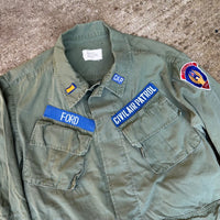 1970’s Vietnam War Civil Air Patrol Patched Ripstop Jungle Jacket Medium Short