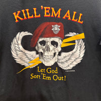 1980’s Kill ‘Em All Special Forces T-Shirt Large