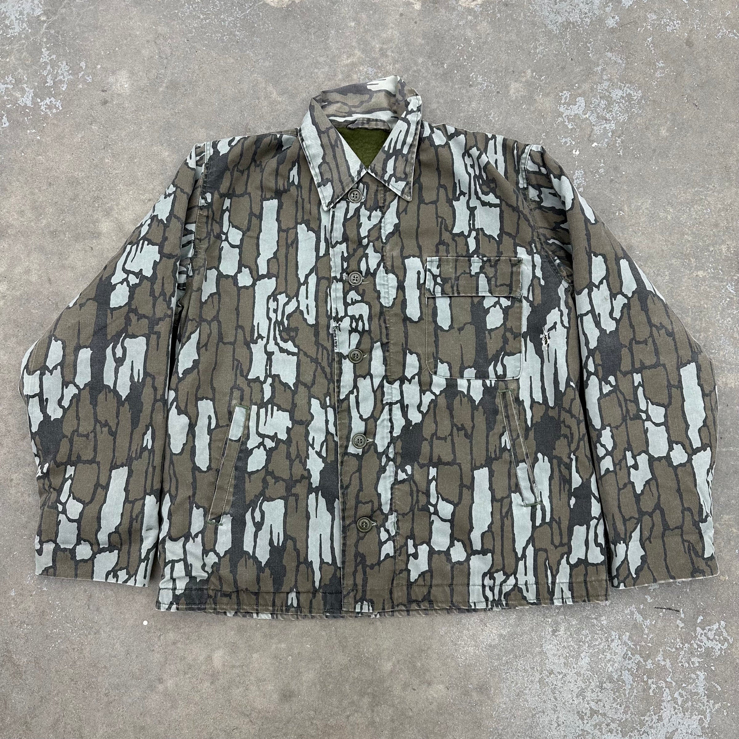1980’s Trebark Camo A-2 Deck Jacket Large