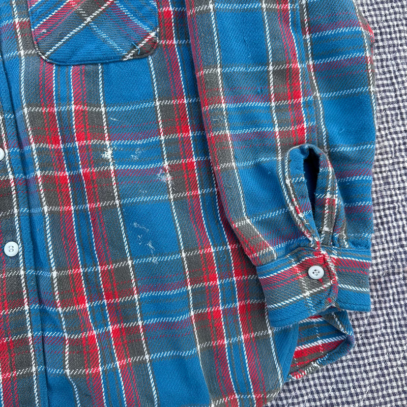 1970’s Big Yank Thrashed Cotton Flannel Shirt Medium