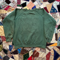 1960’s Camp Manatawny Flock Print Crewneck Sweatshirt 23" Chest