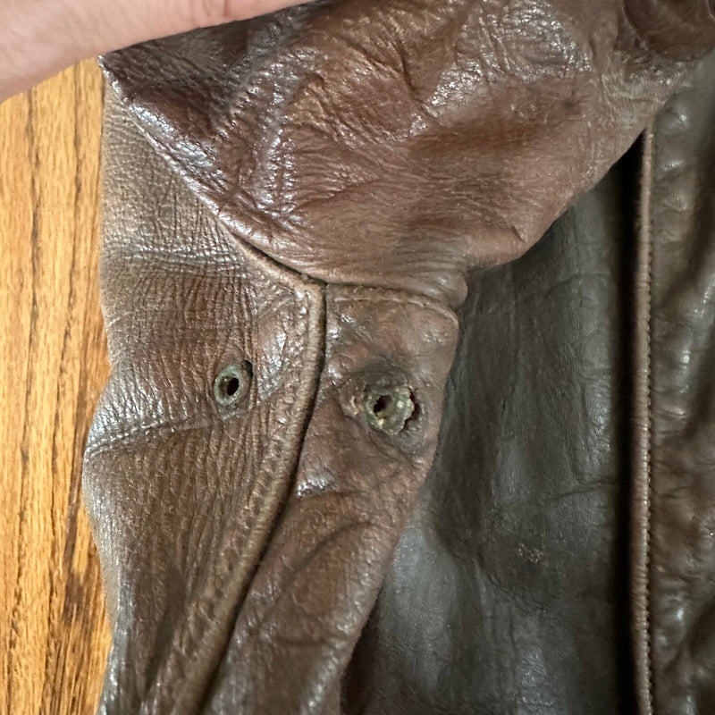 1940’s WWII Named A-2 Leather Flight Jacket