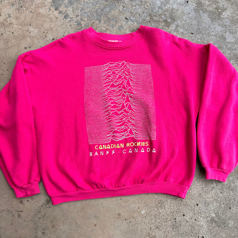 1980’s Canadian Rockies Peter Saville Souvenir Sweatshirt XL