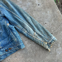 1960’s Maverick Blue Bell Sherpa Lined Denim Jacket Size 40